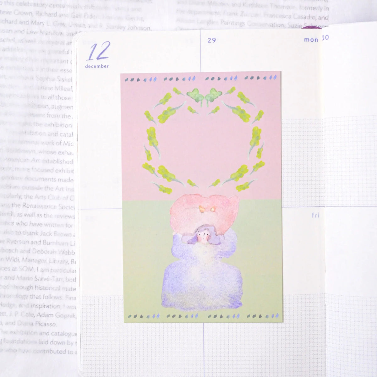 Growing Thoughts M6 Notebook Refills by Dodolulu — fairy-illustration insert card on grid, for journaling