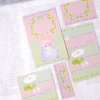 Growing Thoughts M6 Notebook Refills by Dodolulu — bunny-and-flower pastel insert cards, for journaling