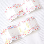 Berry Tales Memo Label Tape by Dodolulu — floral-and-strawberry scalloped label tape, for journaling
