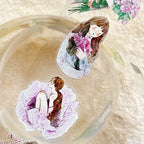 Floral Girls 58 PET Tape by DingDing — woman-with-flowers PET tape design close-up, for journaling