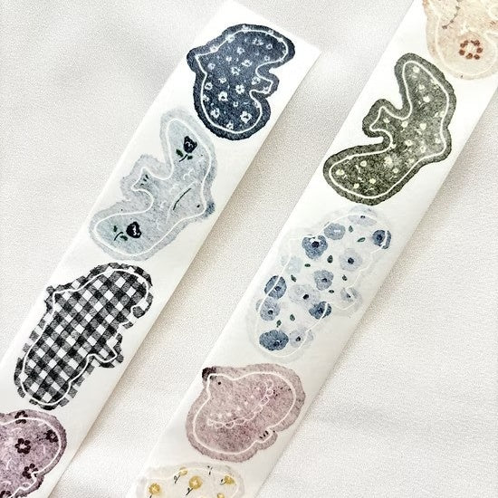 Two rolls of Fly Washi Tape showing their varied pattern designs on a white background