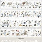 Forest Picnic PET Tape by Yier — camping and picnic scene strips of the PET tape, for journaling
