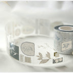 Decorative tape with pattern on a white background