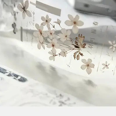 Close-up of white flowers with a blurred background