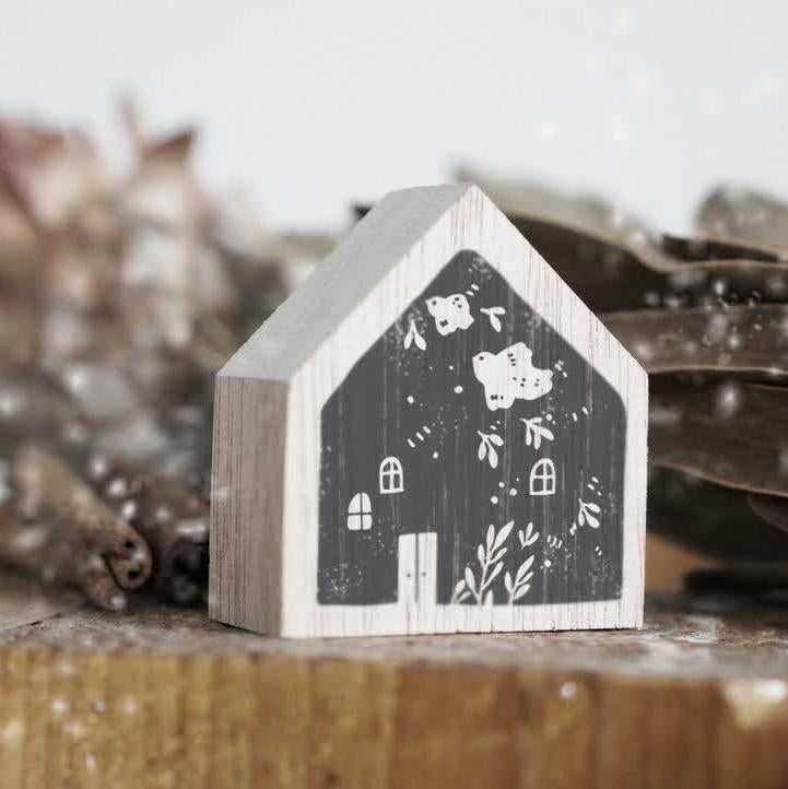 Flying Birds Rubber Stamp from the Home Series by Black Milk Project with birds in open sky