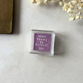 Hyacinth Stamp Ink Pad by a kind of café — violet glitter pigment stamp ink pad, for journaling & craft
