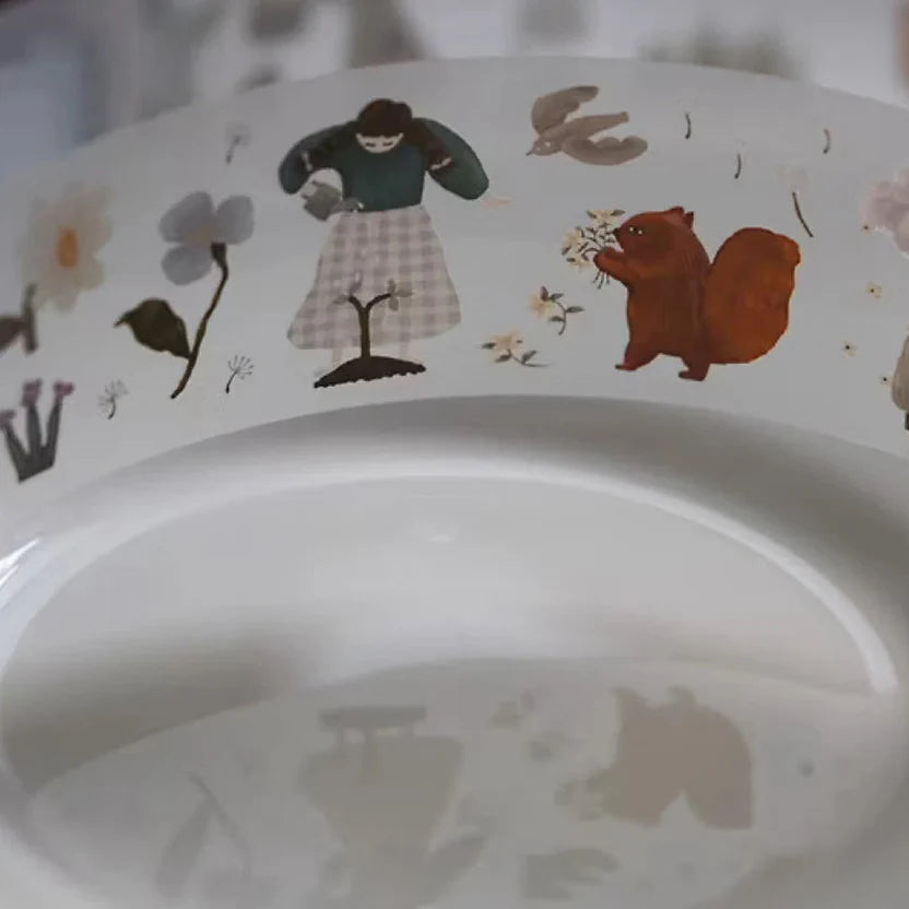 Lemon Tree PET Tape whimsical figure, squirrel and flower designs laid on a white background