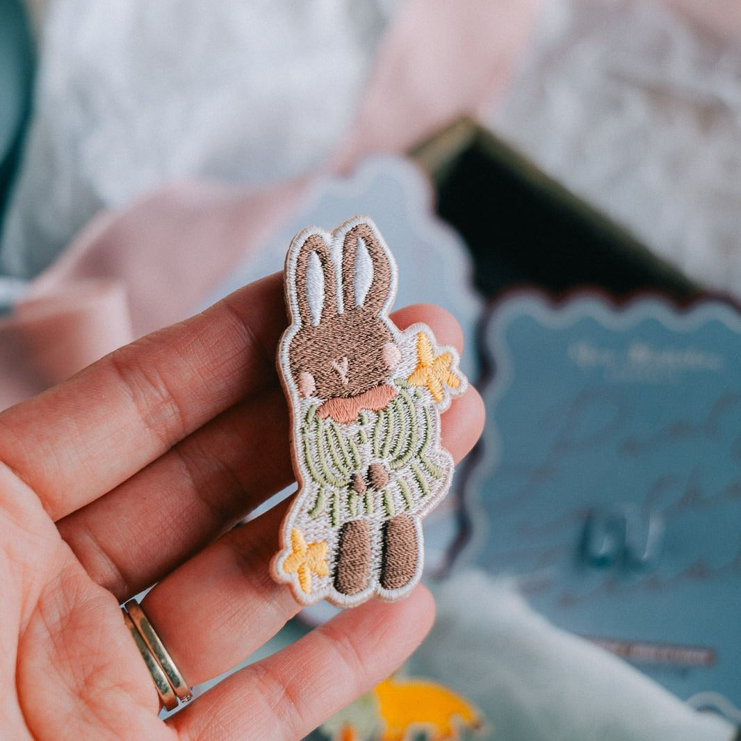 Starlight Circus Bunny Embroidered Pins