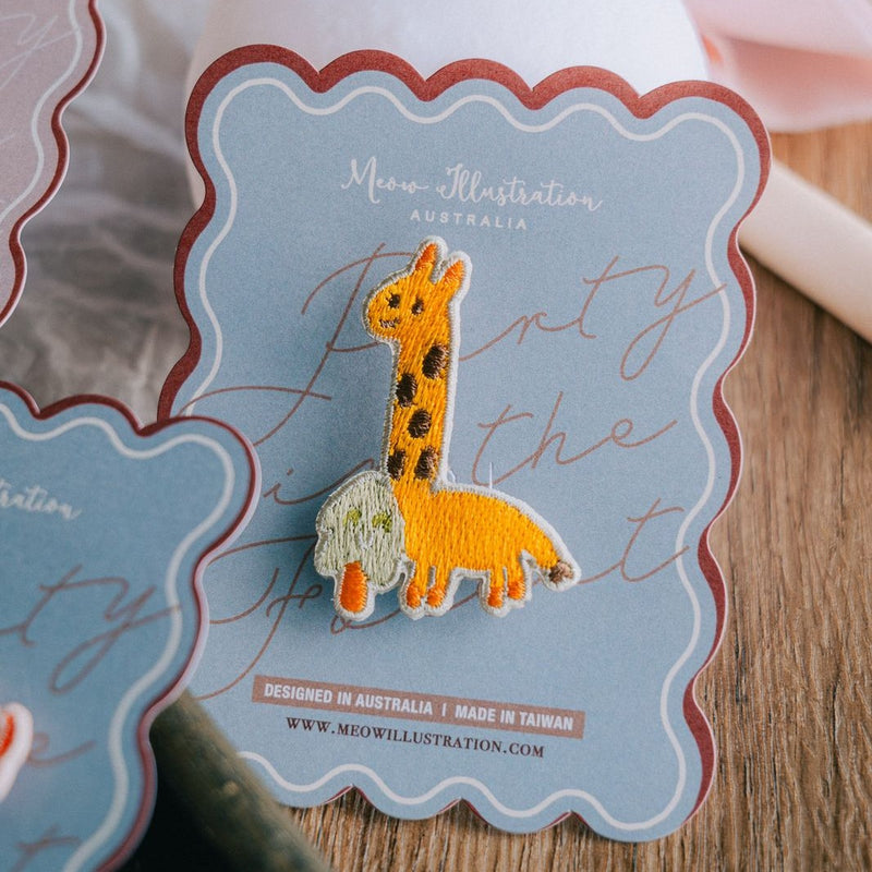 Growing Tall Together Embroidered Pins