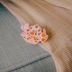 Berry And Picnic Basket Embroidered Pins