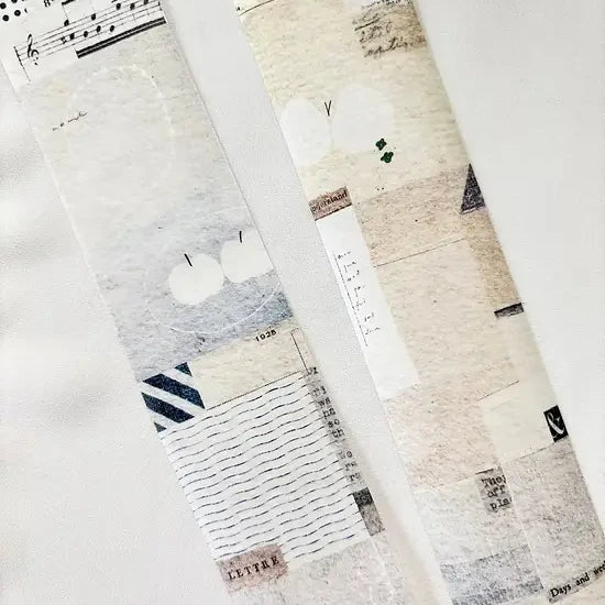 Letter Washi Tape by Pion patterned paper sheet designs displayed on a white background