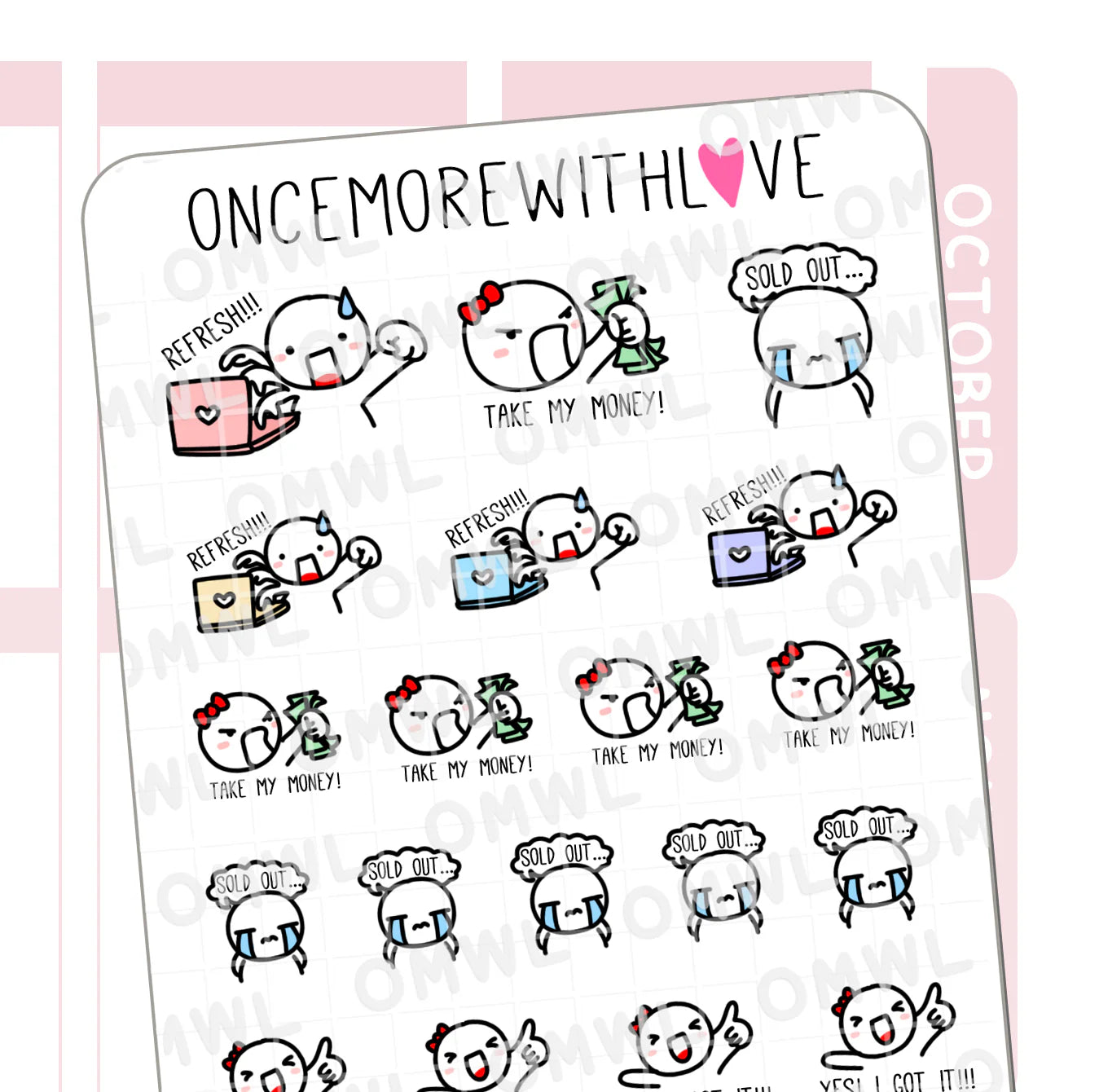 Take My Money Online Shopping Sticker Sheet by OnceMoreWithLove with exclusive drop stickers