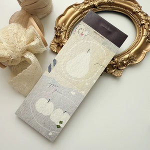 Appear Memo Pad Vol. 3 by Pion with an apple design pack styled with deco elements on white