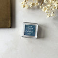 Midnight Blue Stamp Ink Pad by a kind of café — teal-blue pigment ink pad in its case, for journaling
