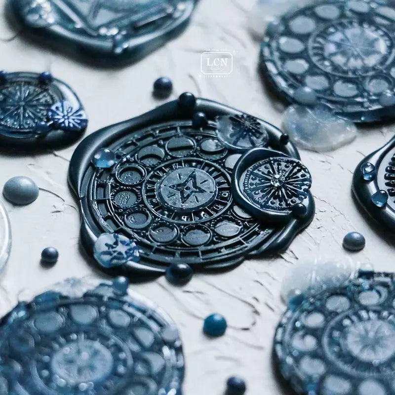 Collection of patterned washi tape strips with various designs.