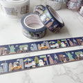 New York + Glossy Gold Foil 18mm Washi Tape Roll