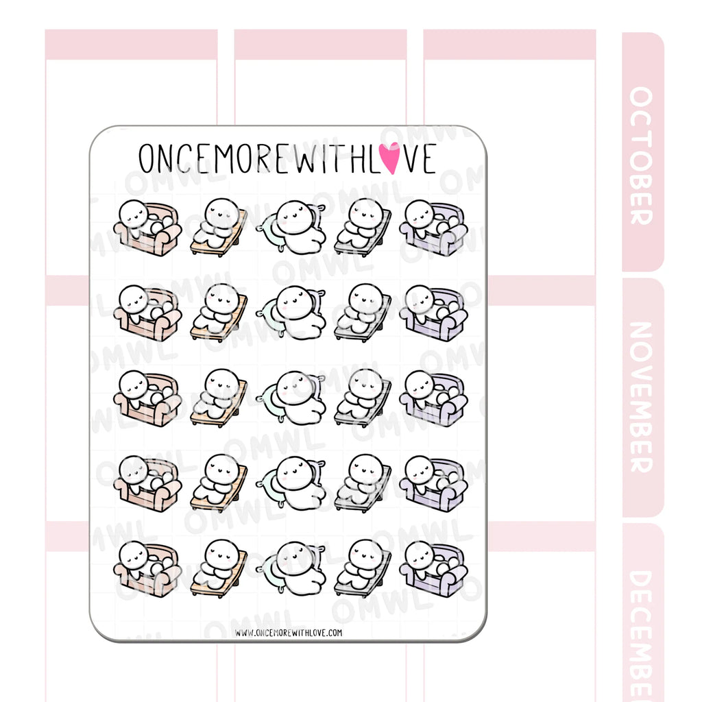 Relaxing Munchkin Stickers