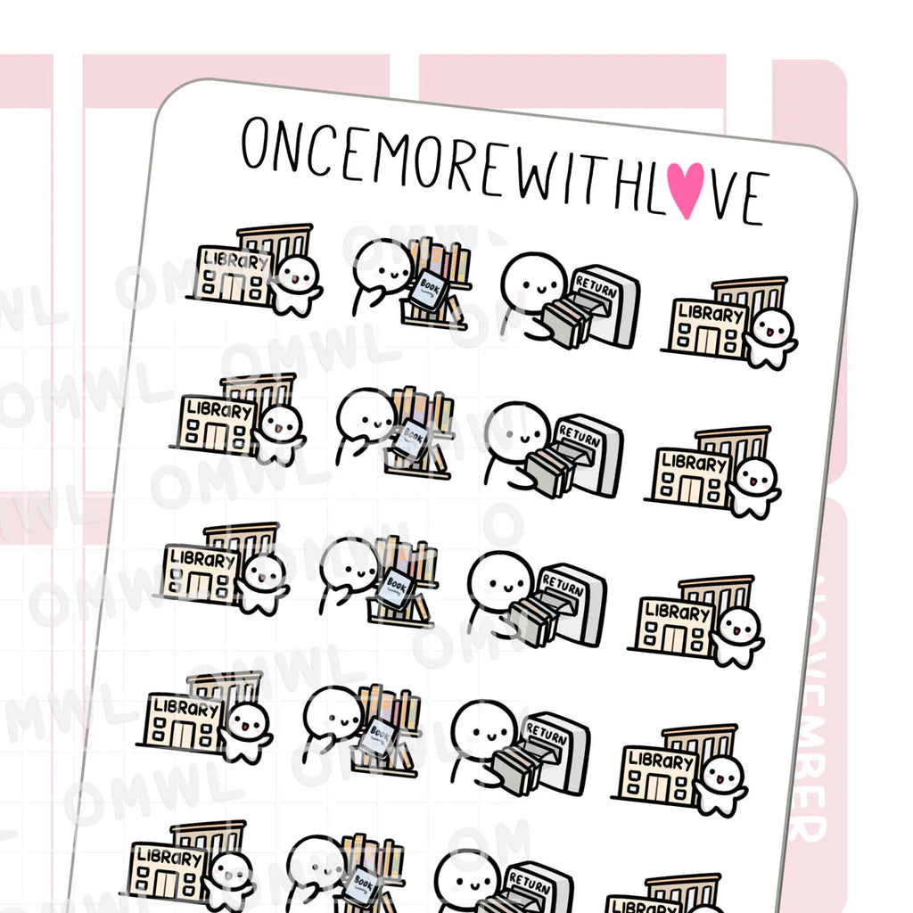Library Munchkin Stickers