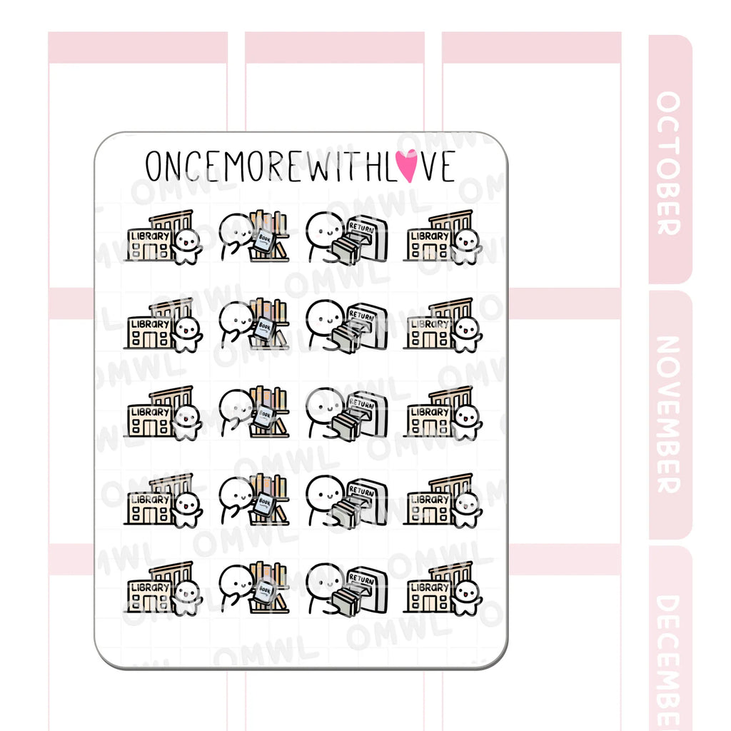Library Munchkin Stickers