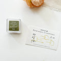 Olive Stamp Ink Pad by a kind of café — olive-green pigment ink pad with acrylic block, for journaling