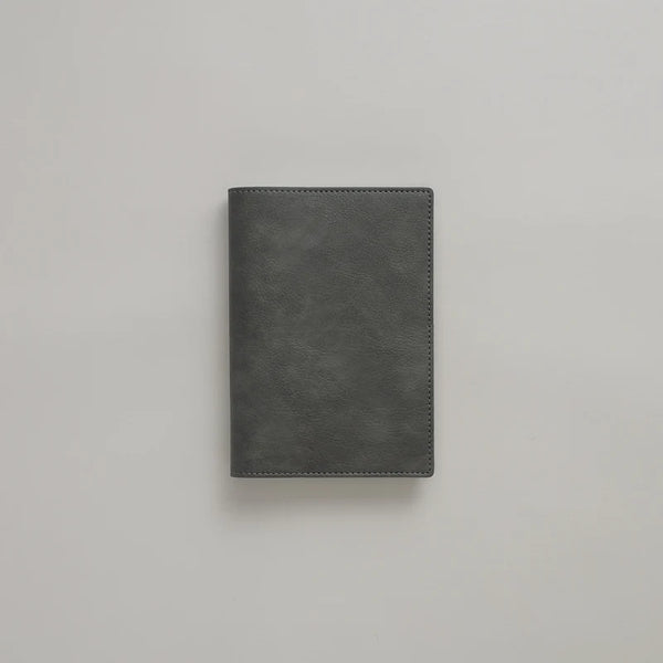 Nibi Planner PU Cover by Take a Note — misty-grey classic vegan PU cover, closed, for journaling