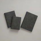Nibi Planner PU Cover by Take a Note — three misty-grey covers on a neutral background, for journaling