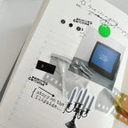 9pt.(2) Tiny Text Rubber Stamps [18 options]