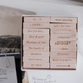 9pt.(2) Tiny Text Rubber Stamps [18 options]