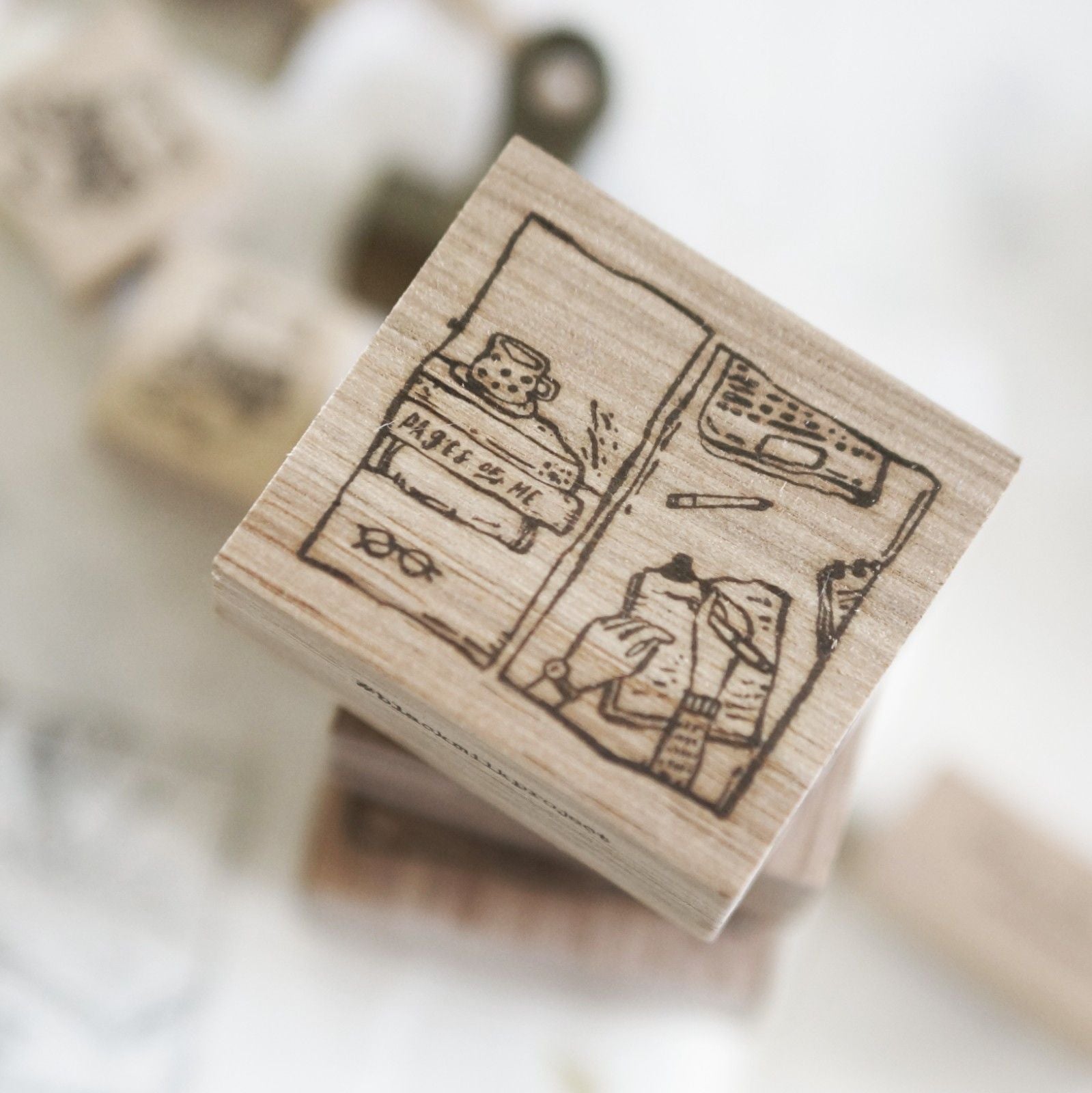Quiet Days frame Rubber Stamp from the Pages of Me series by Black Milk Project, product view