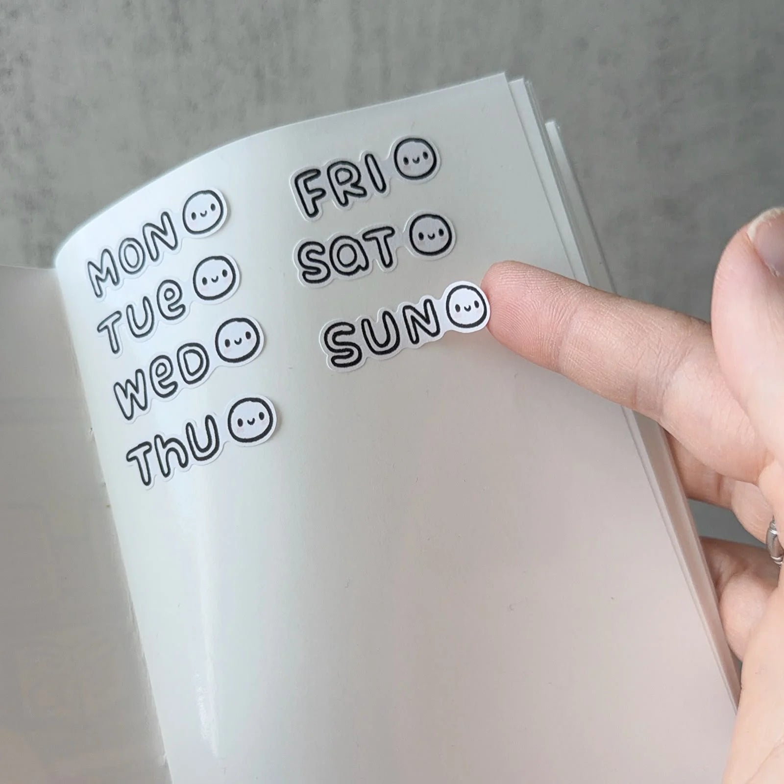 Omwl Stationery Store (A6) Reusable Sticker Book