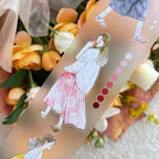 Rush 51 PET Tape by DingDing — girls and colour-dot PET tape strip close-up, for journaling