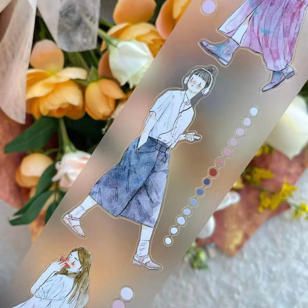 Rush 51 PET Tape by DingDing — single-figure PET tape strip design, for journaling