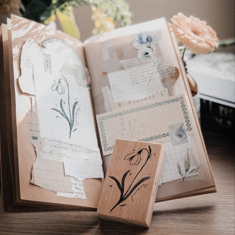 Snowdrops Rubber Stamp