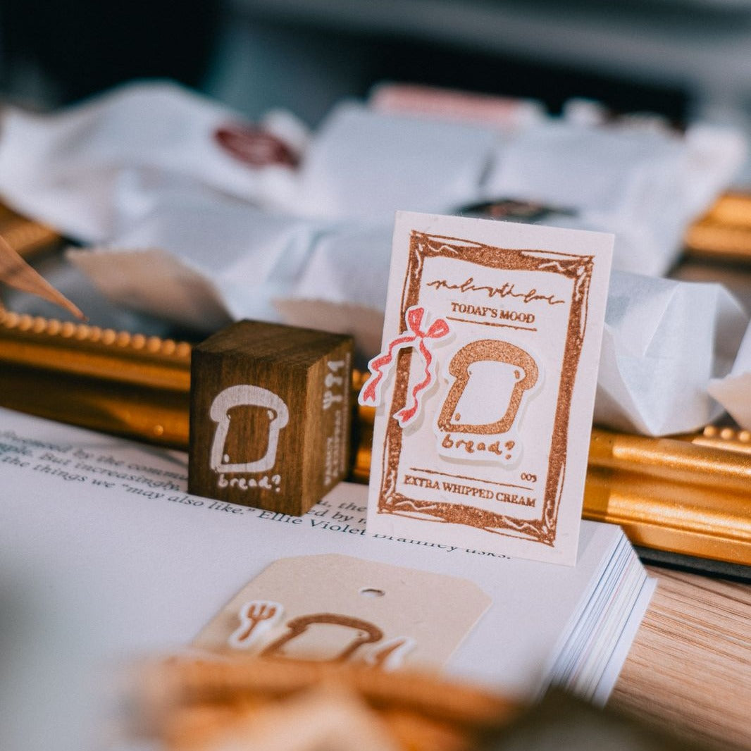 A Piece Of Bread Rubber Stamp