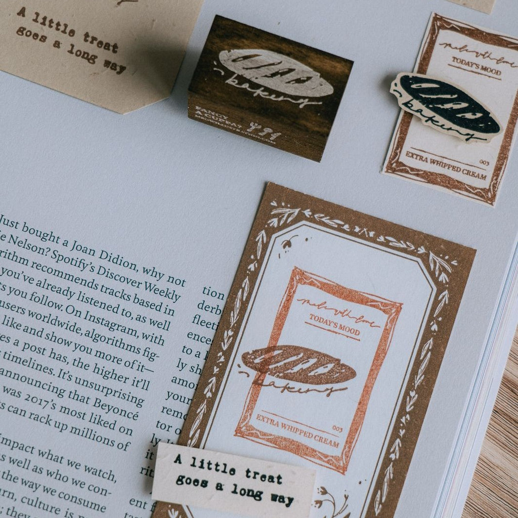 Baked Sourdough Rubber Stamp