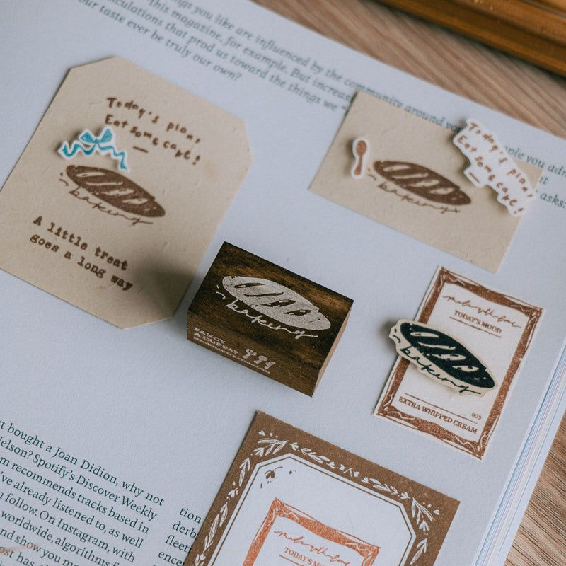 Baked Sourdough Rubber Stamp
