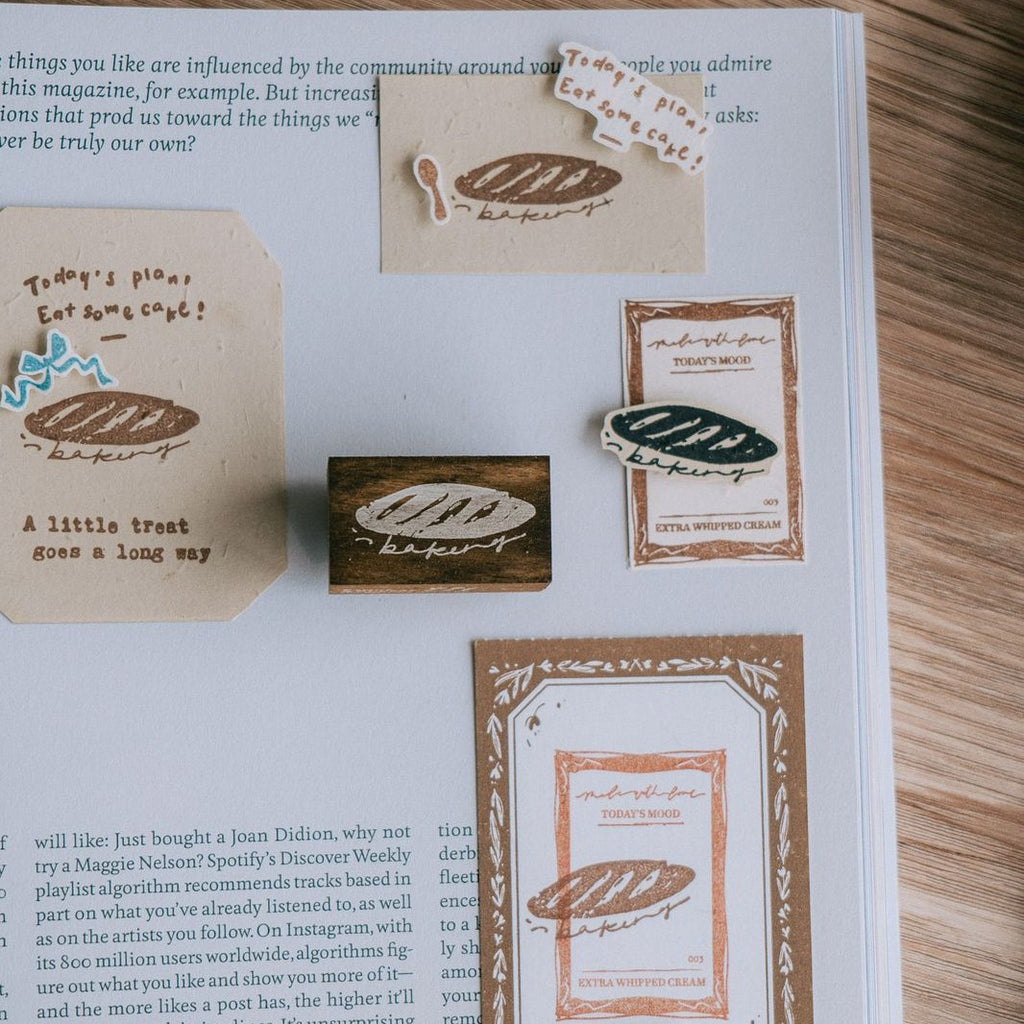 Baked Sourdough Rubber Stamp