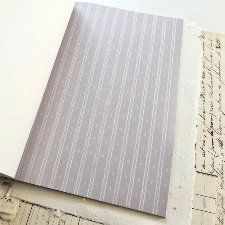 Subtle vertical stripe pattern washi sticker sheet with dotted accents