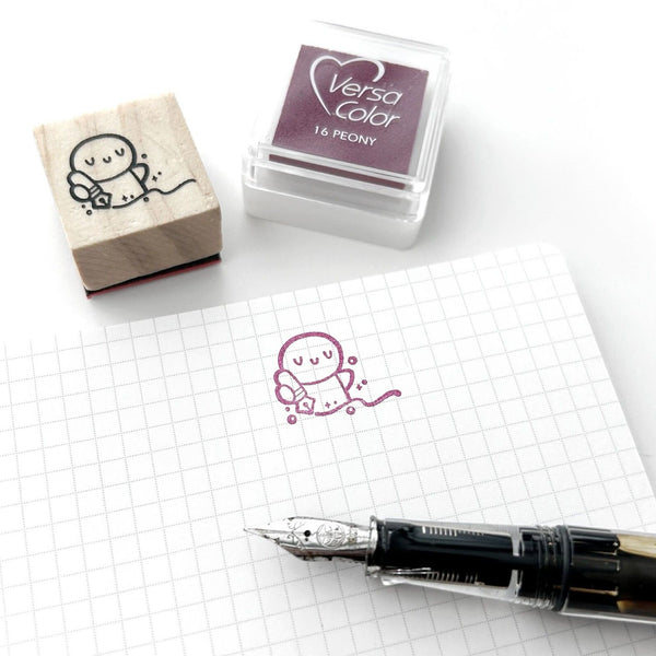 Sparkly Scribbles Rubber Stamp by The Coffee Monsterz CO — rubber stamp with ink pad and stamped design, for journaling