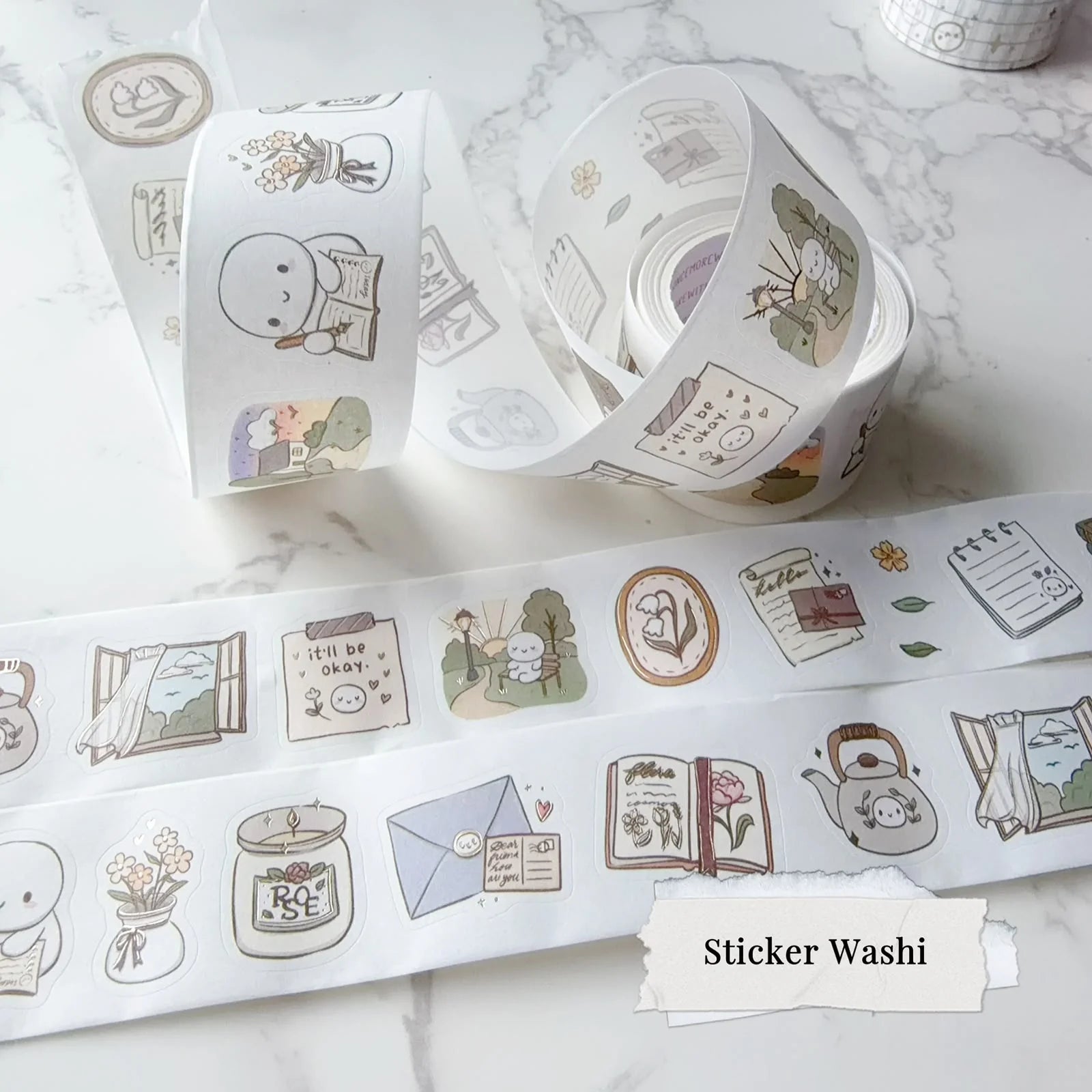 A Quiet Moment + Pearlized Gold Foil Washi Tape
