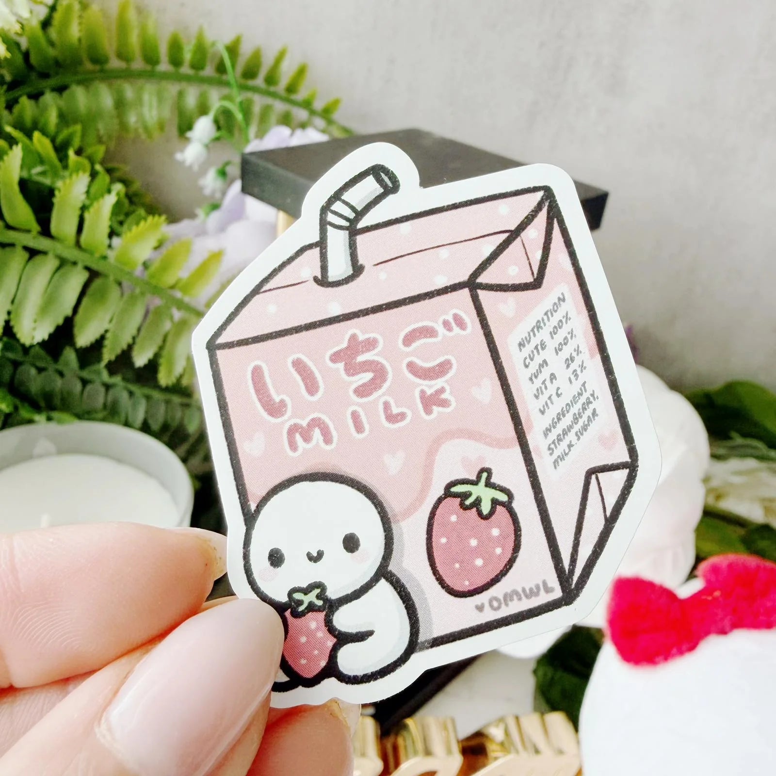 Strawberry Milk Vinyl Sticker