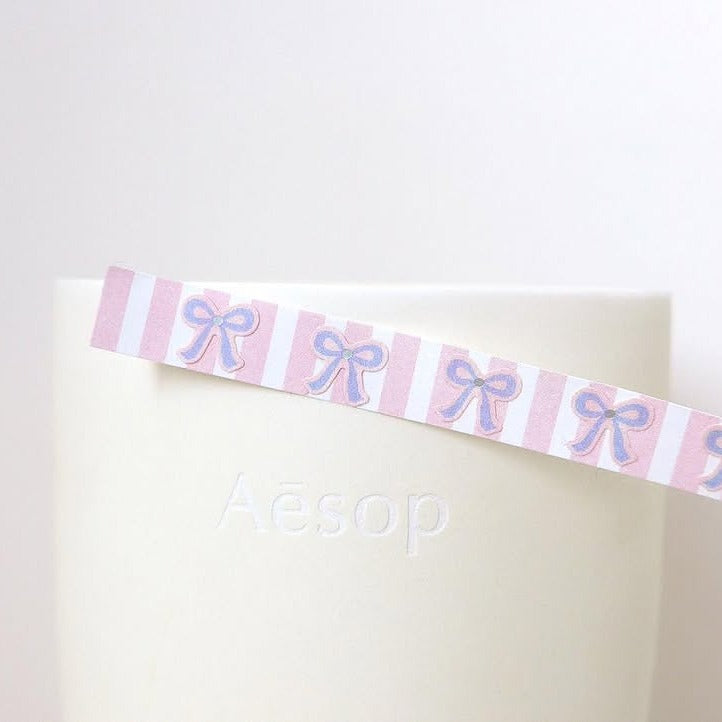 Decorative ribbon with bows on a white background, from the Deco 13 Sticker Sheet