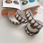 Decorative tape with a pattern on a white surface