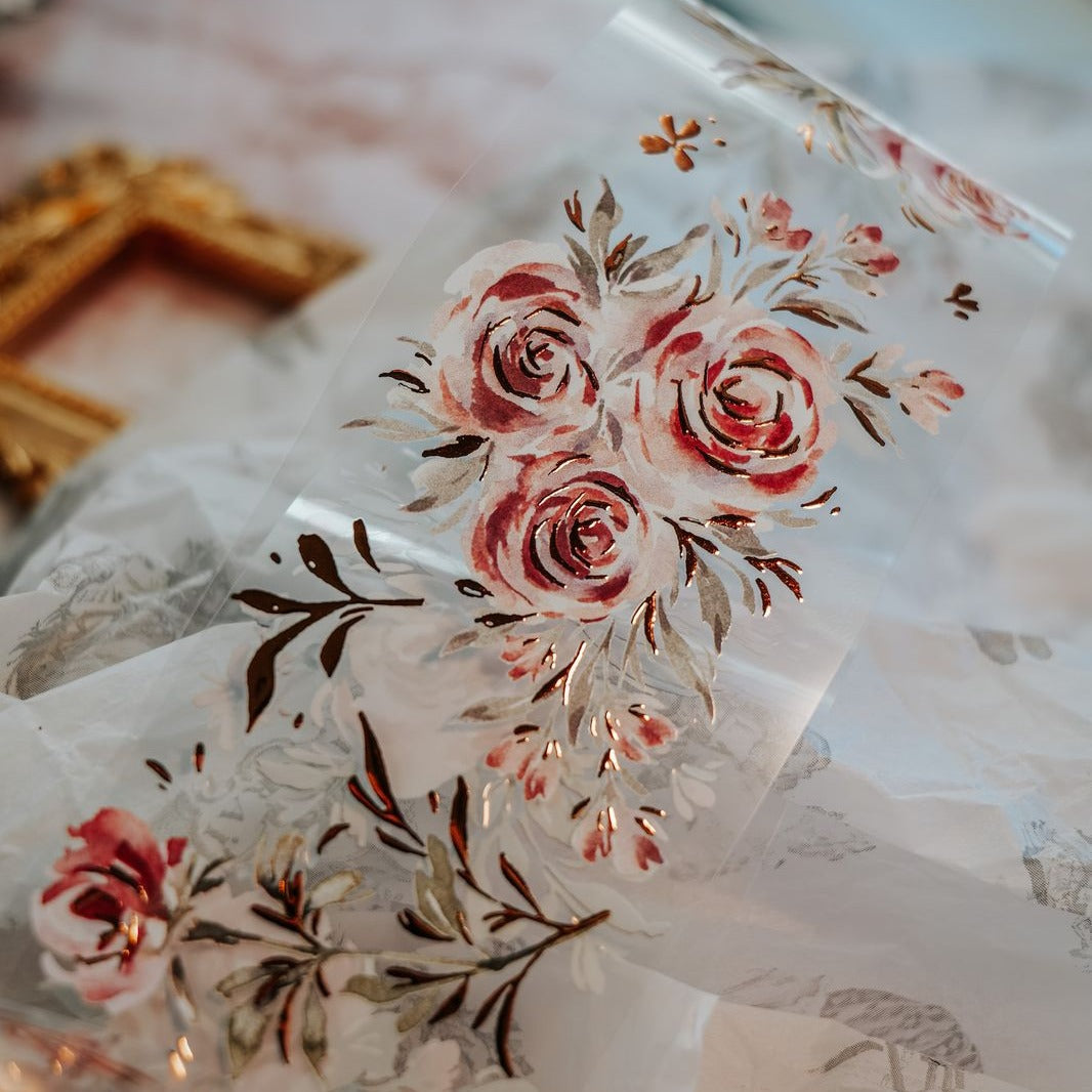 Summer Roses Glossy PET Tape