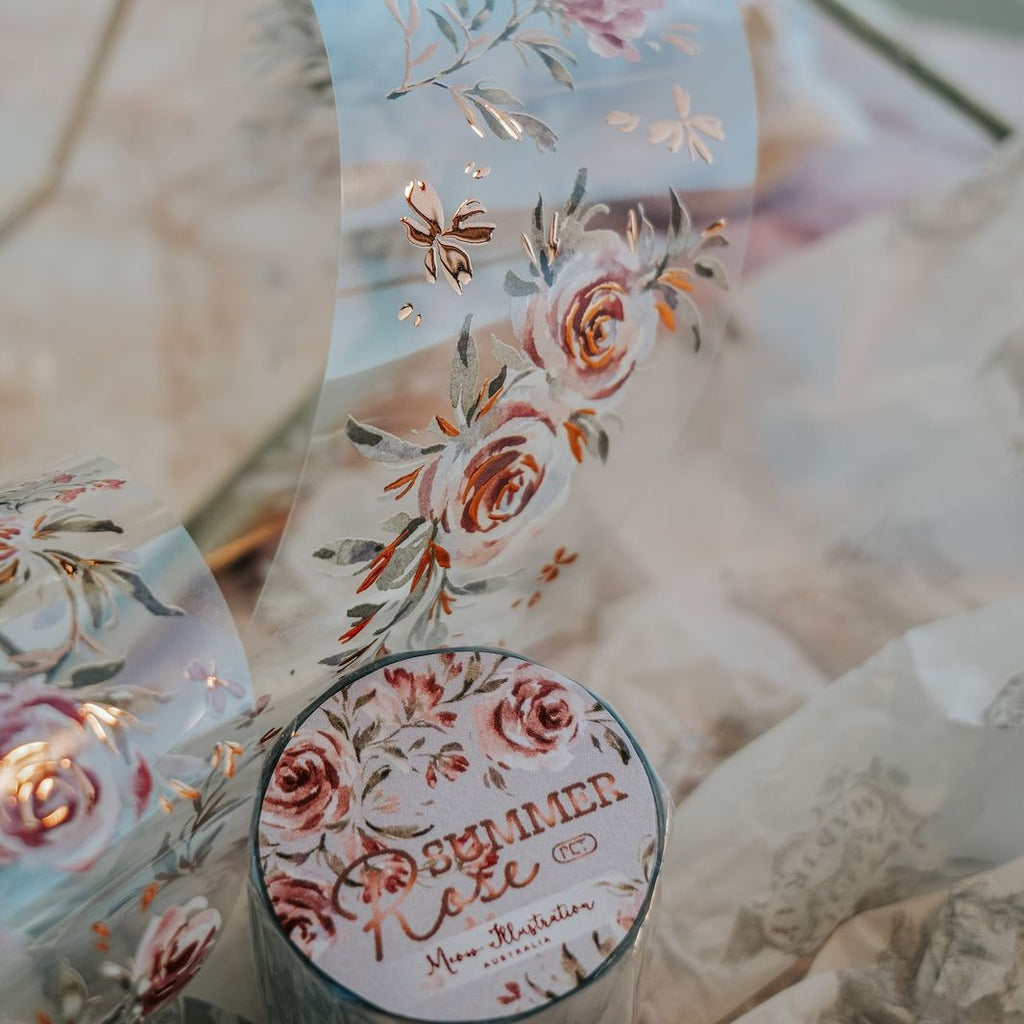 Summer Roses Glossy PET Tape