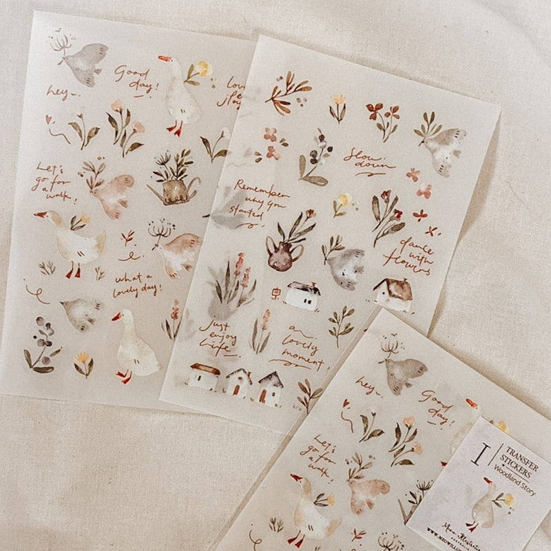 Woodland Story Transfer Stickers