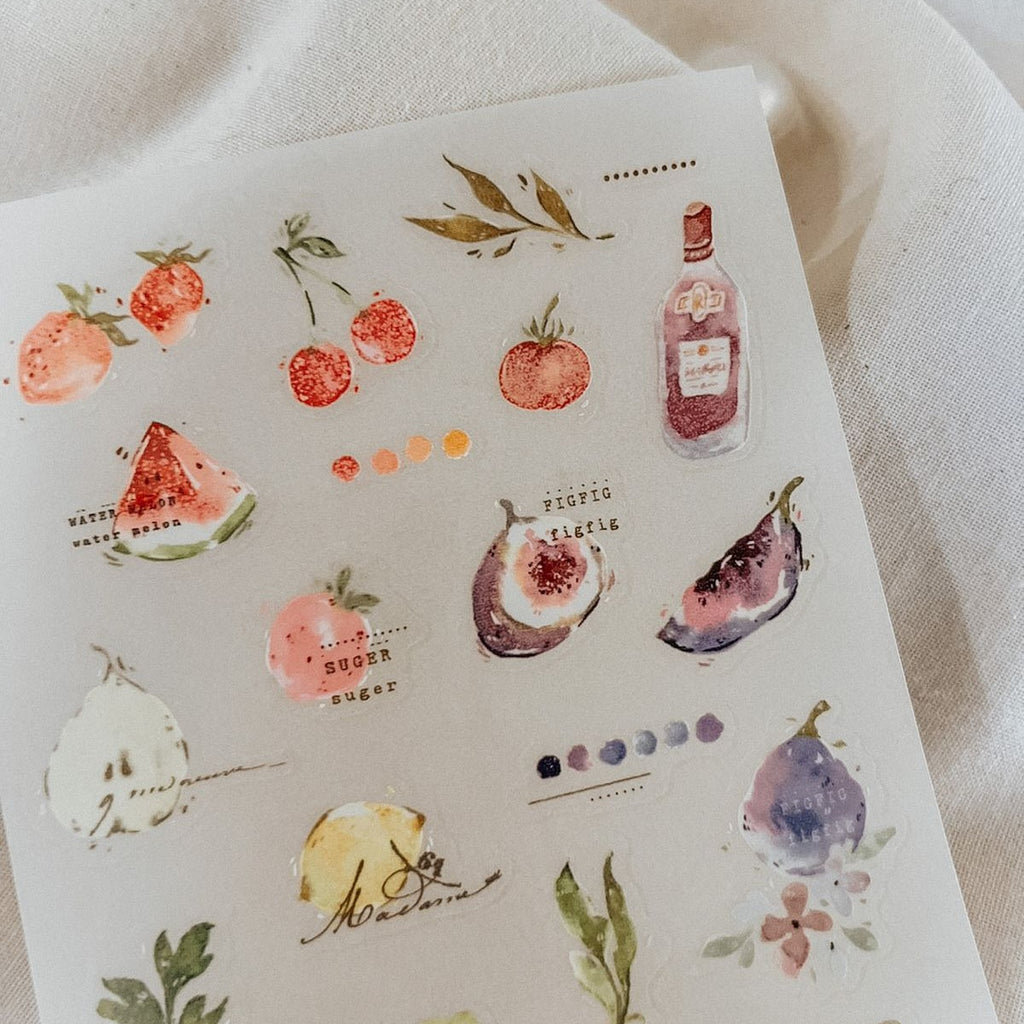 Picnic Time Transfer Stickers