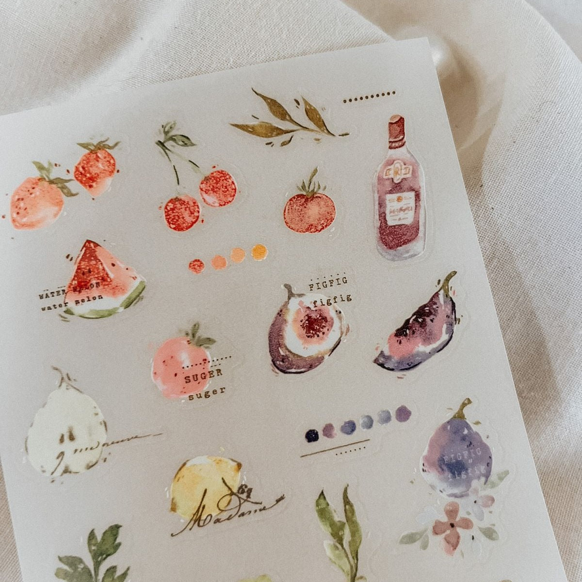 Picnic Time Transfer Stickers