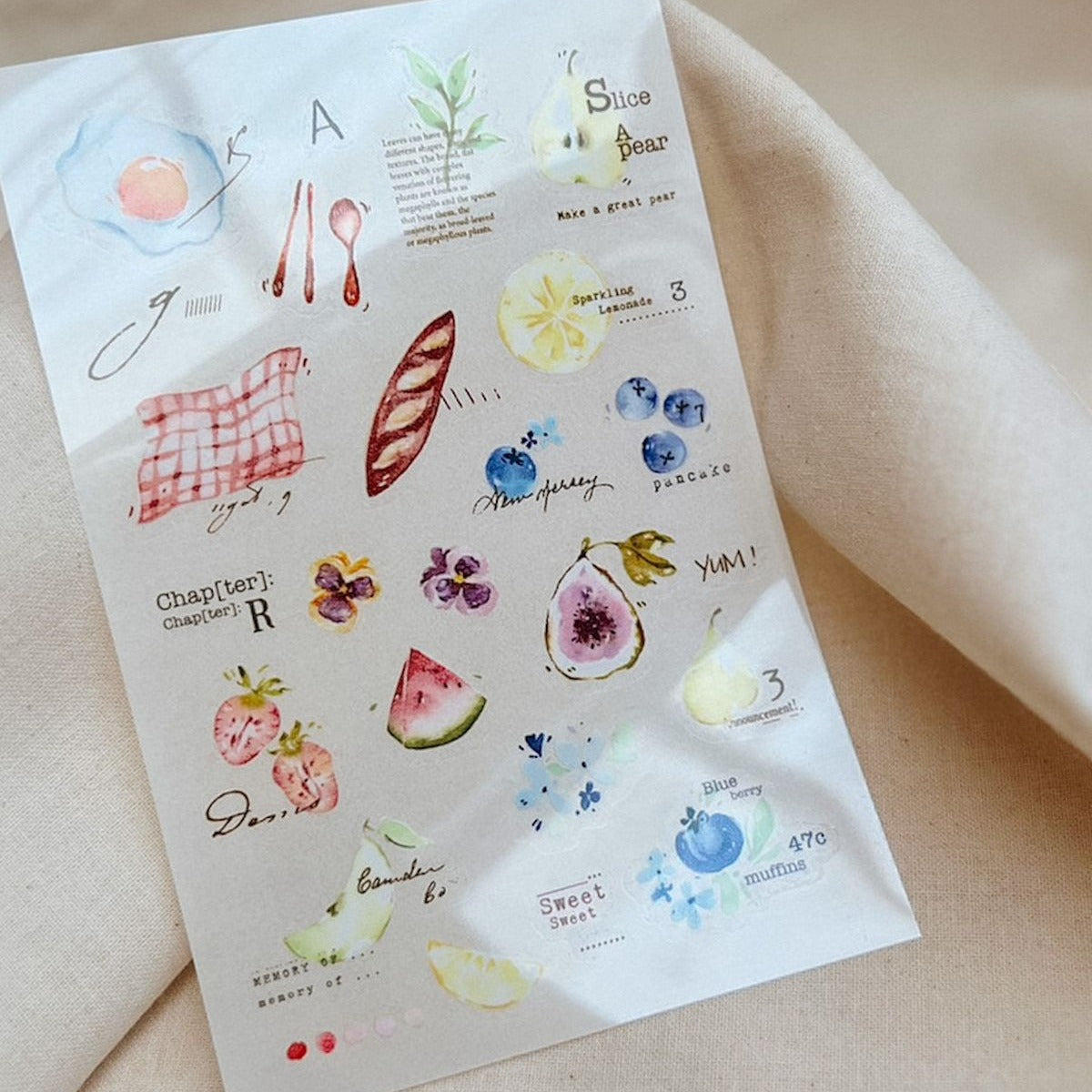 Picnic Time Transfer Stickers