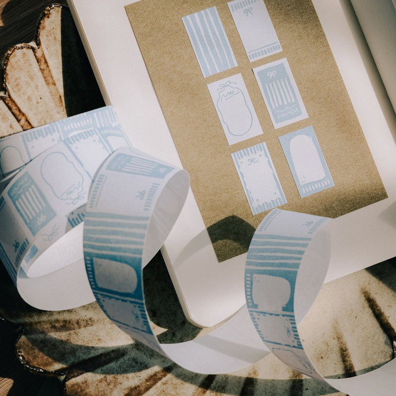 Papernote Sticker Label Roll - Blue